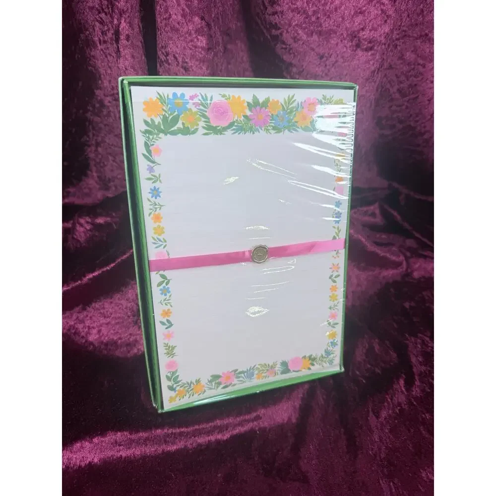 Vintage Floral Stationery Writing Set - Hallmark Boxed Letter Paper & Envelopes